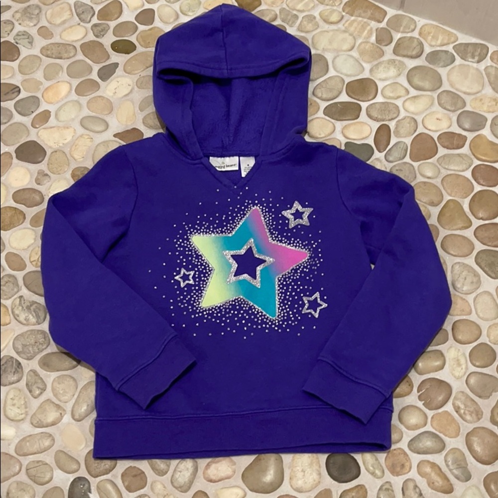 Jumping Beans Girls Purple Hoodie Size 6 EUC